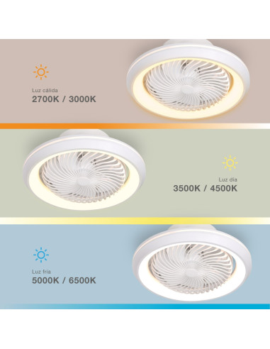 VENTILADOR DE TECHO ROTATIVO 50 CM